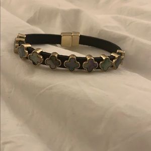 Brown leather bracelet